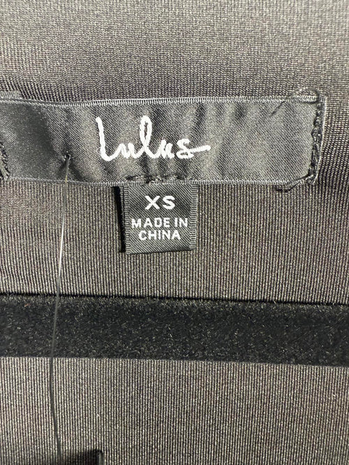 Lulus Serious Stunner Black Ruched Long Sleeve Mini Bodycon Dress - XS