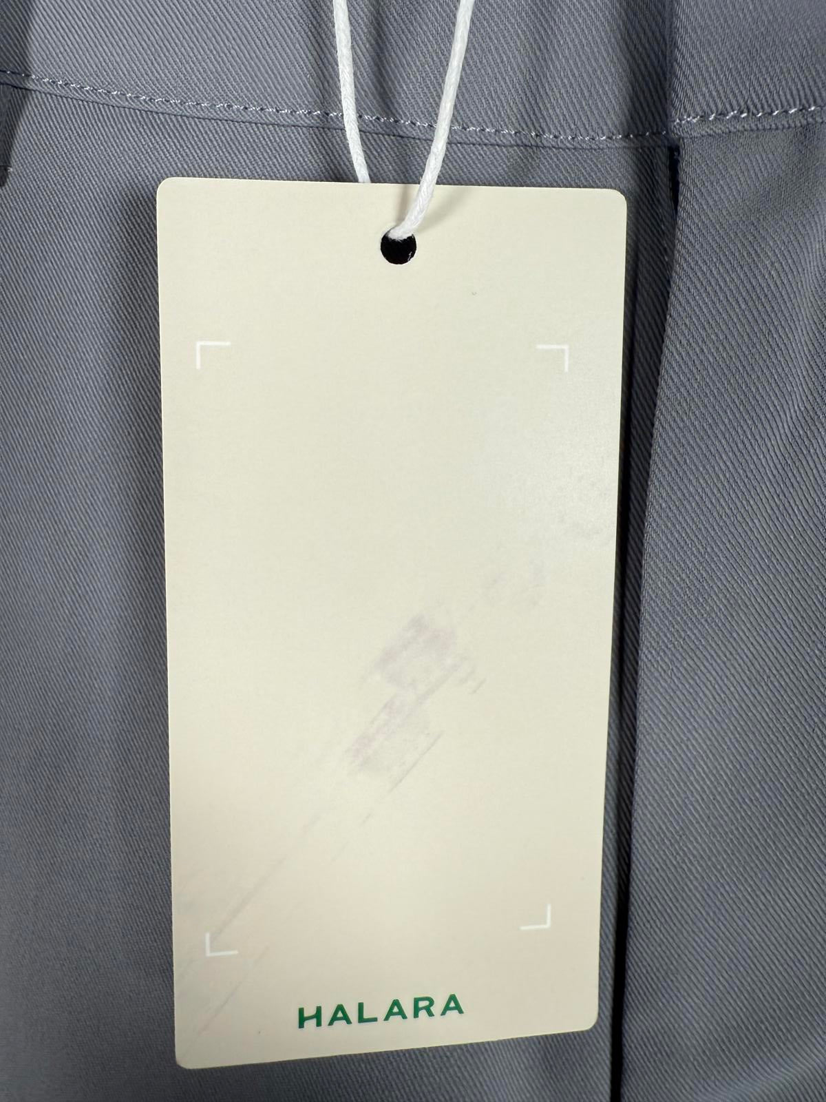 NWT High Waisted Zipper Pocket Shirred Straight Leg Work Pants Size Small