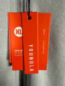 NWT YoungLA Men's "Elevated Essentials" Grey Zip Up Hoodie Size XL