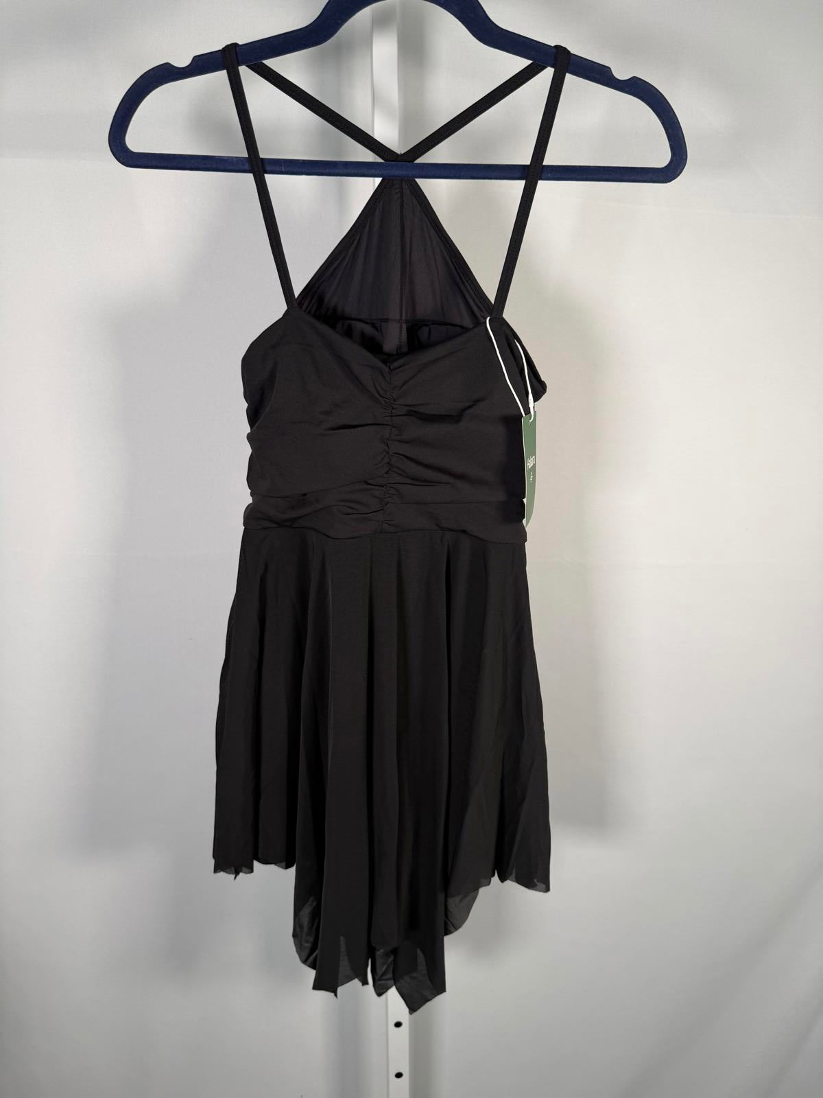 NWT Halara Black Mini Dress Halter Back Small
