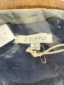 NWT Revolve by Z Supply Black Iris Tie Dye Ruffle Maxi Dress Size Small