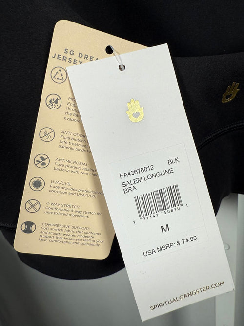 Spiritual Gangster Salem Longline Sports Bra - M