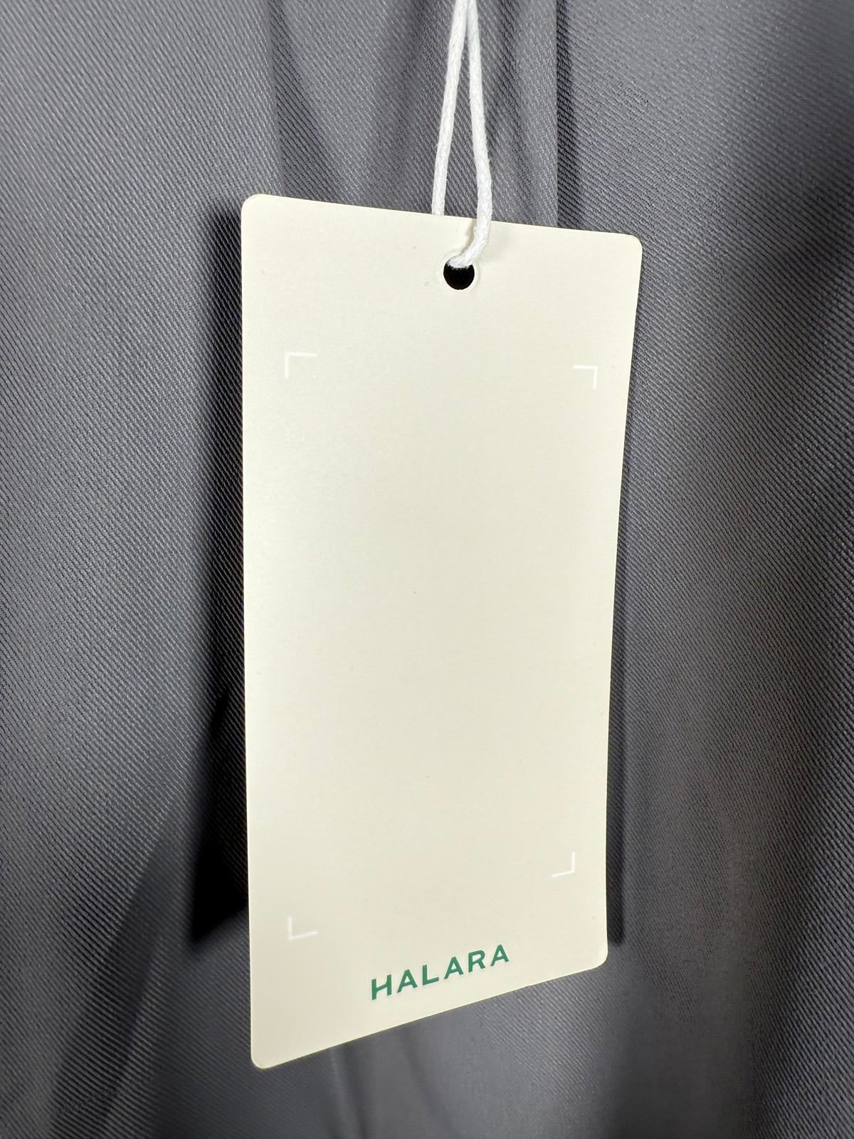 NWT Halara High Waisted Pocket Shirred Straight Leg Work Pant Gray Size M Petite