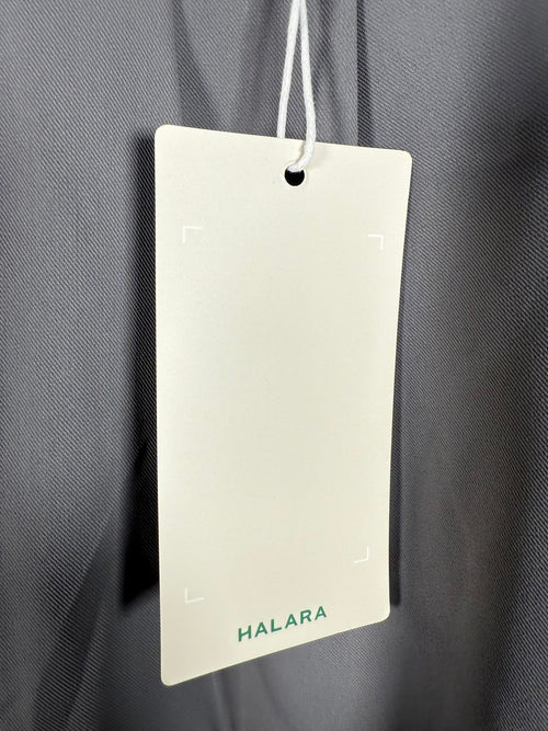 NWT Halara High Waisted Pocket Shirred Straight Leg Work Pant Gray Size M Petite