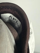 NIB APL Women's Deep Brown White Cow Iconic Phantom Sneakers Size 8