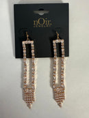 NWT nOir Jewelry Crystal Drop Earrings