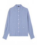 The Kooples Mens Blue And White Striped Long Sleeve Shirt - M NWT