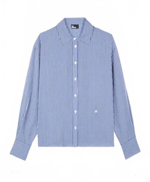 The Kooples Mens Blue And White Striped Long Sleeve Shirt - M NWT