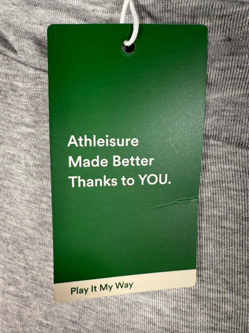 NWT Halara Ribbed Tube Backless Side Pocket Casual Jumpsuit Fog Gray Size L