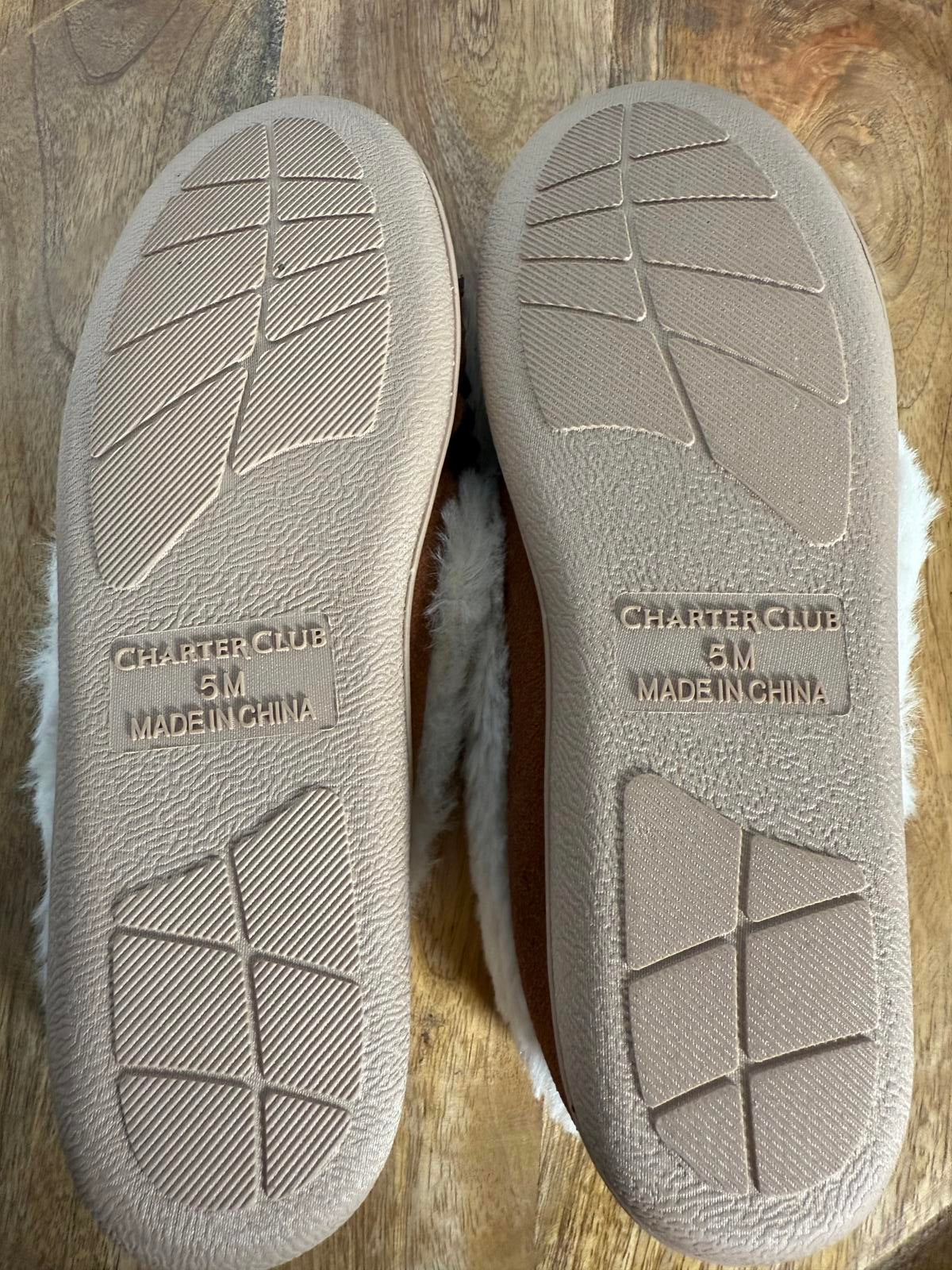 Charter Club Dorenda Moccasin Slippers Size 5M NWOB