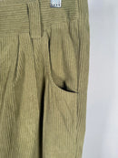 NWT Halara Mid Rise Zipper Pocket Corduroy Casual Pants Fresh Grass Green Size M