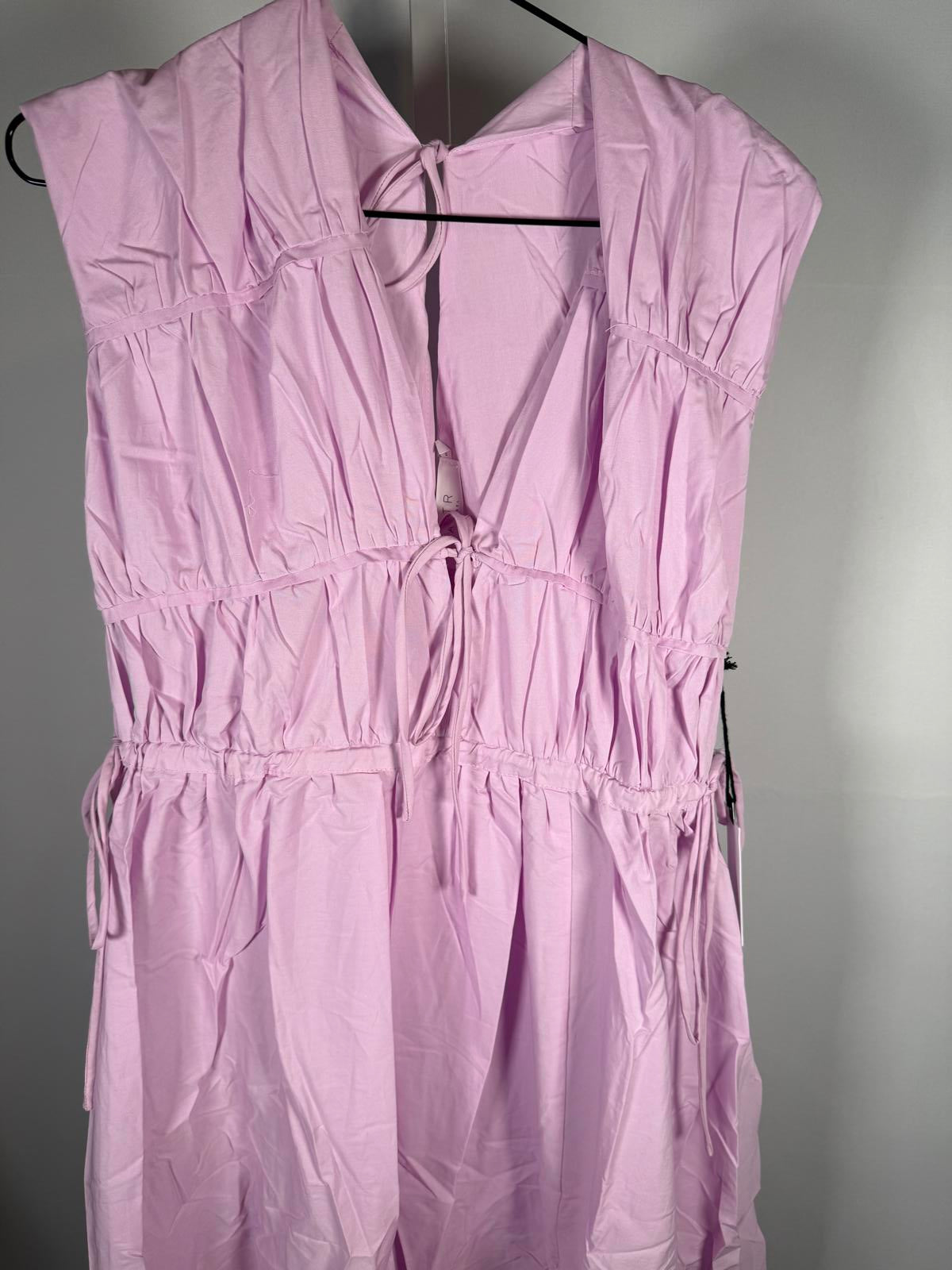 NWT ASTR The Label Lorrie Sleeveless Ruched Midi Dress Size Small