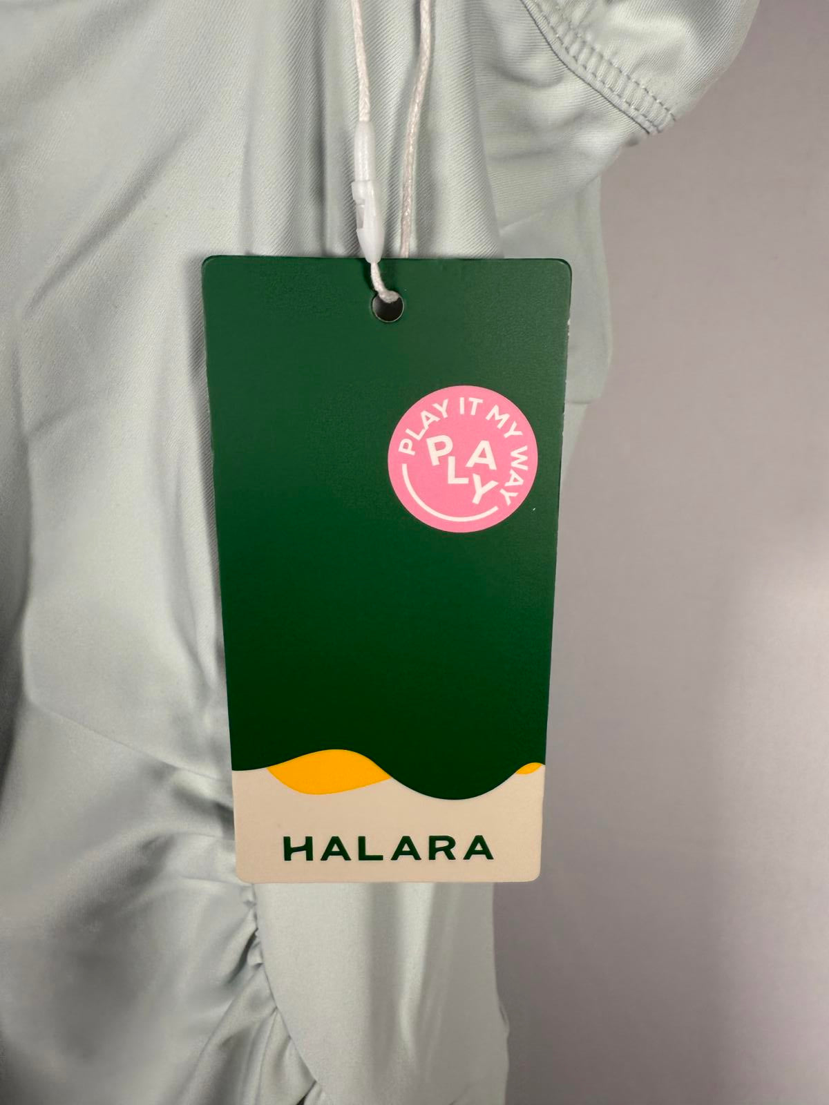 NWT Halara SoftlyZero Ruched Midi Cool Touch Dress-UPF50+ Fairest Jade XS