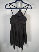 NWT Halara Black Mini Dress Halter Back Size Medium
