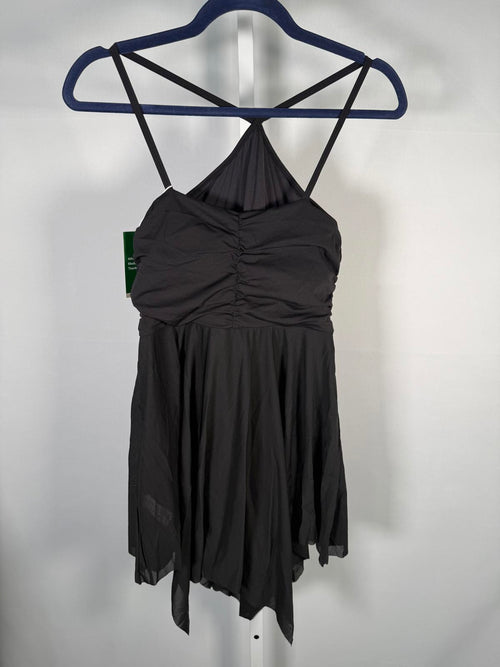 NWT Halara Black Mini Dress Halter Back Size Medium