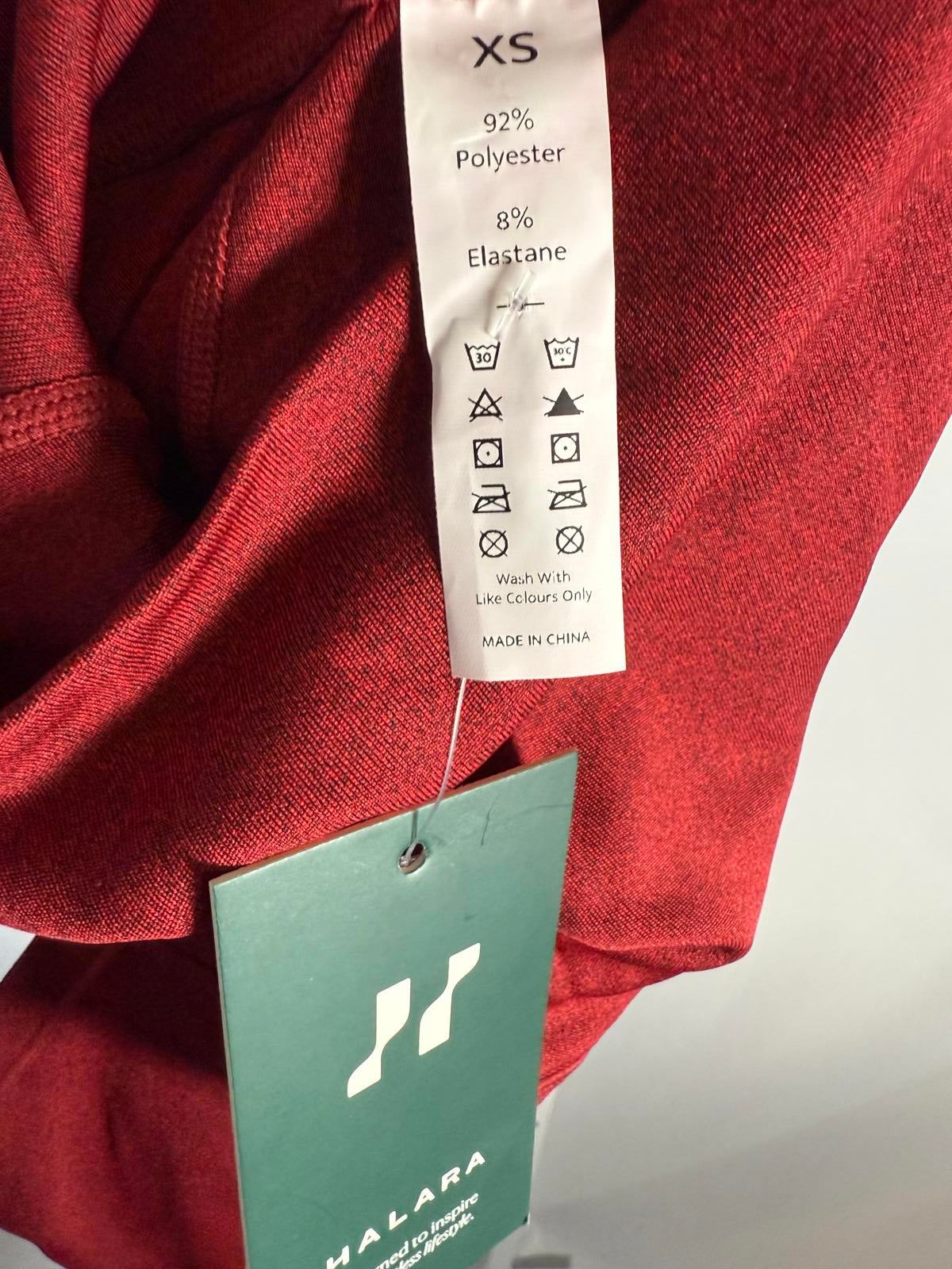 Halara Women's Red High Waist Legging Pants Size XS