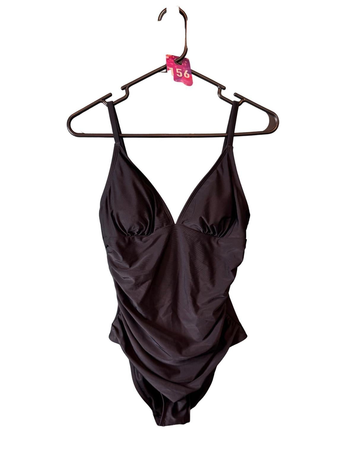 NWT Women's Cupshe Tummy Control V-Neck One-Piece Swimsuit Size Medium