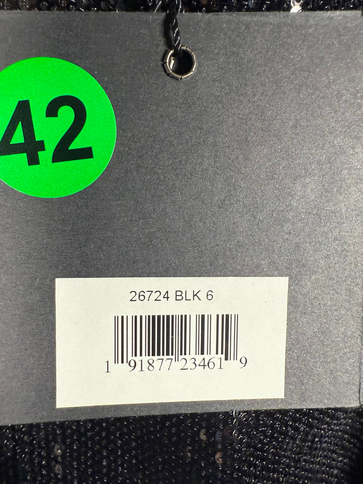 NWT Mac Duggal Apparel Black Sequined Structured Faux Blazer Mini Dress Size 6