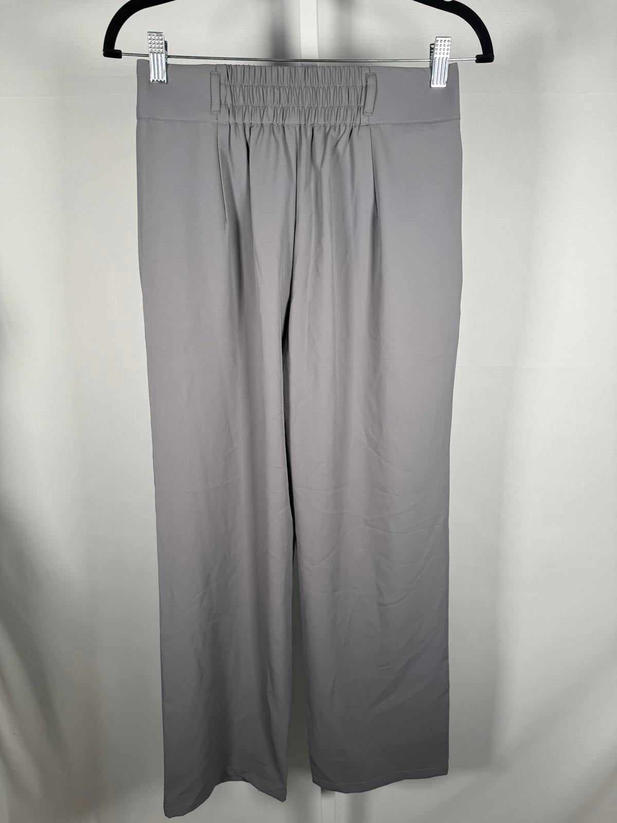 NWT Halara High Waisted Zipper Pocket Shirred Straight Leg Work Pants Size Small