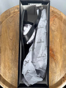 Lulus Maire Black Lace-Up Flat Thong Sandals - 5 NWB