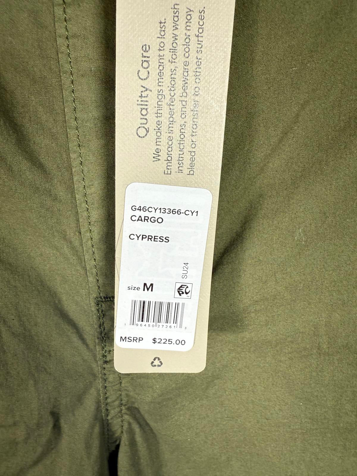 NWT Hudson Women's Drawstring Cargo Parachute Pants Green Size Medium