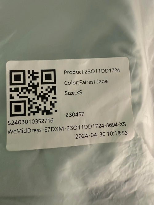 NWT Halara SoftlyZero Ruched Midi Cool Touch Dress-UPF50+ Fairest Jade XS