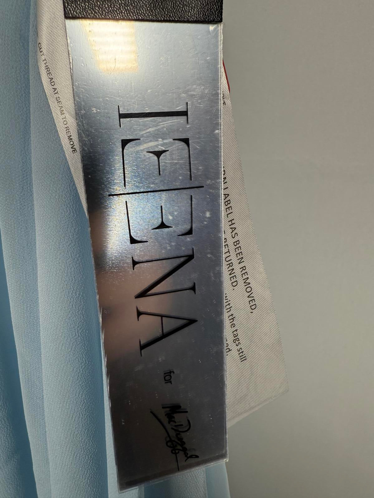 NWT Mac Duggal 70191 Powder Blue Maxi Dress Size 2