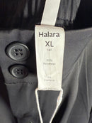 NWT Halara High Waisted Pocket Shirred Straight Leg Work Pant Black Size XL Tall