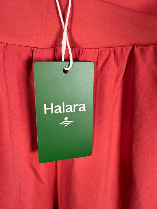 NWT Halara Breezeful High Waisted Side Pocket Split Resort Pants Kapok Red M