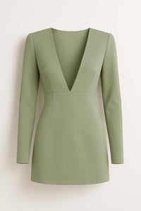 NWT CURAAE by ELLIATT Zaria Dress Sage Green Size XXS