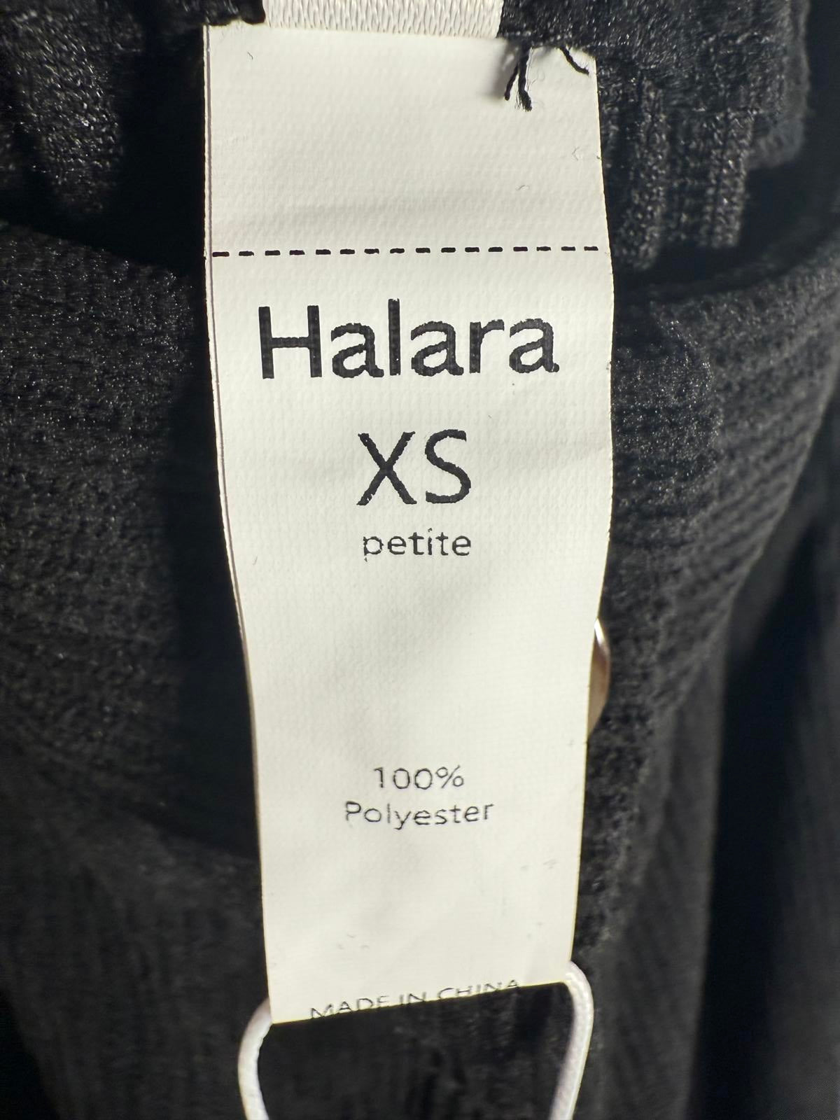 NWT Halara Mid Rise Zipper Pocket Corduroy Casual Pants Black XS Petite