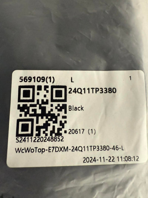 NWT Halara Round Neck Long Sleeve Casual Tunic Top Black L