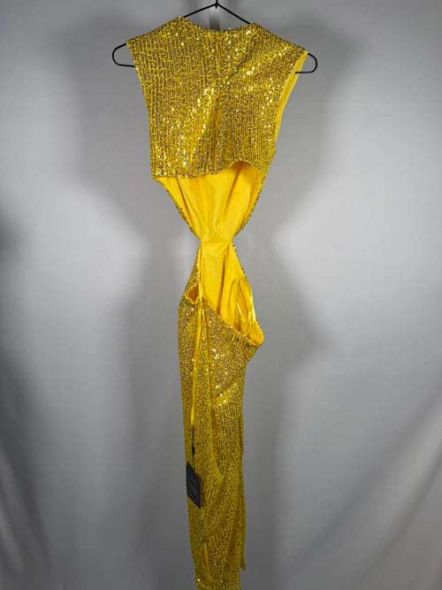 NWT Mac Duggal 27022 Sleeveless Front Twist Dress Size 2