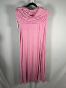 NWT Halara Ribbed Cowl Neck Lace Up Midi Dress Sweet Lilac L