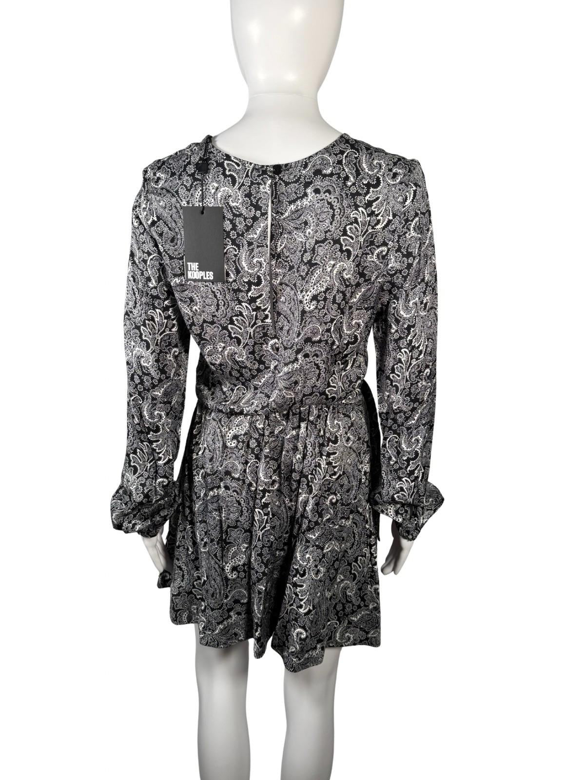 The Kooples Lace Paisley Print Size US Medium FR 2 Mini Dress NWT