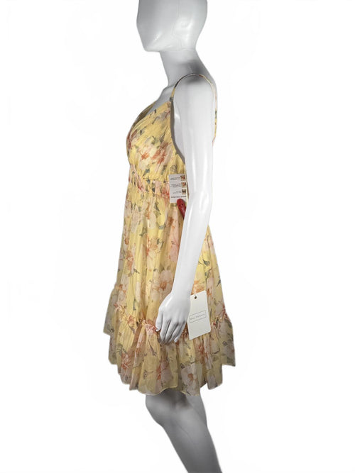 MAC DUGGAL Ieena Floral Minidress Size 10