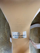 Lulus Fausee Light Nude Patent Square Toe Platform Slide Sandals - 11 NWB