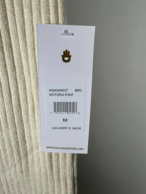 NWT Spiritual Gangster Victoria Rib Pants Birch Size M