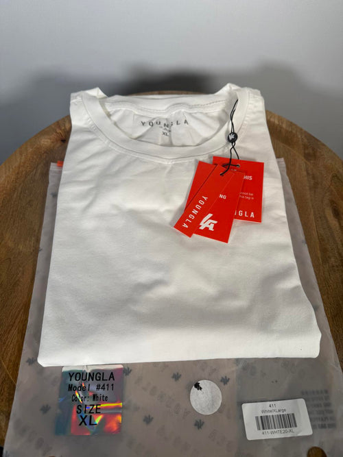 NWT YOUNGLA 411 PERFECT TEE - STRAIGHT BOTTOM SIZE XL