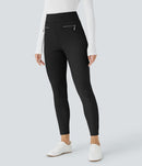 NWT Halara Flex™ High Waisted Pocket Twill Work Pants Black Size L