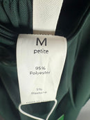 NWT Halara High Waisted Shirred Straight Leg Work Pants Dark Green M Petite