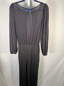 NWT Halara SoftlyZero Long Sleeve Keyhole Back 2-in-1 Pocket Wide Leg Jumpsuit S