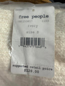 NWT Free People Brookside Tunic Sweater Ivory Size Small