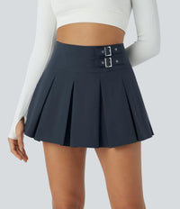 NWT Halara High Waisted Buckle 2-in-1 Side Pocket Mini Dance Skirt - Size Large