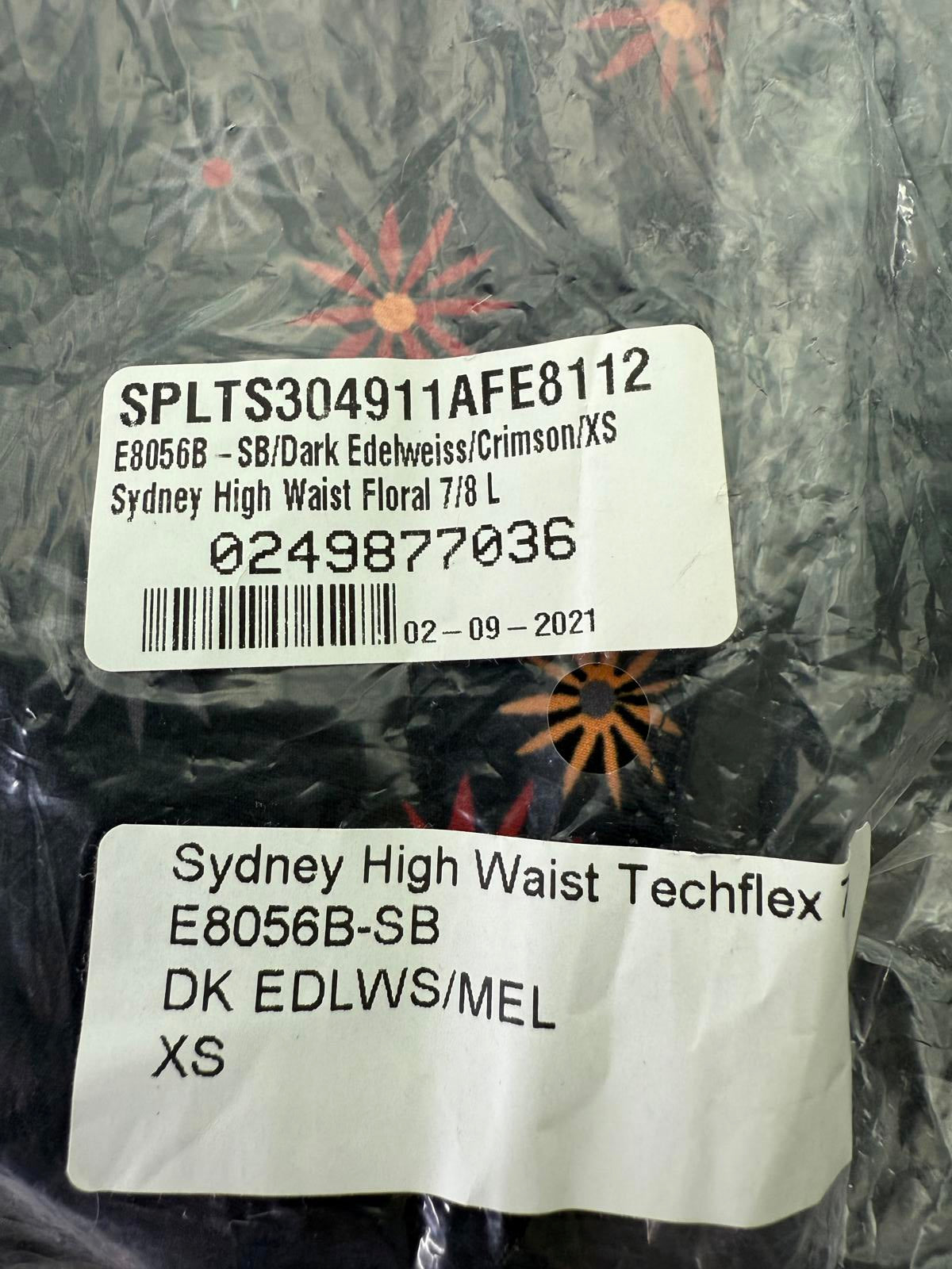 NWT Splits59 Sydney High Waist Floral 7/8 Leggings XS