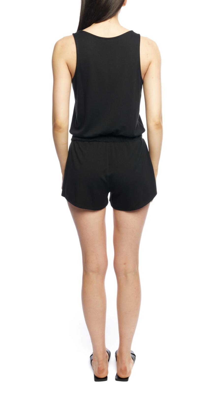 LBLC The Label Lauren Romper Black Size M NWT