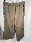 NWT Girlfriend Collection Flex Track Pant Reversible Fleece Olive Green XXL