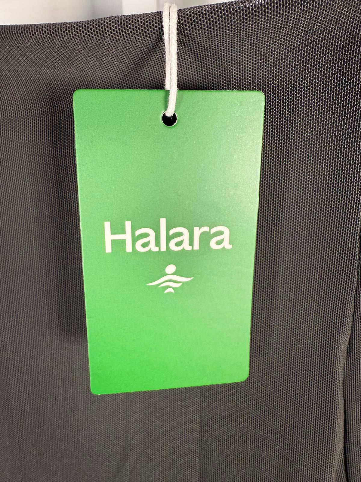 NWT Halara High Waisted Sheer Mesh 2-in-1 Maxi Casual Flare Skirt Black S