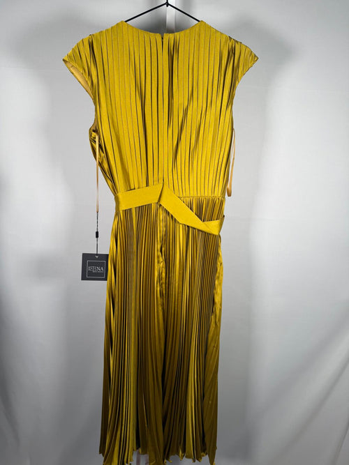 NWT Mac Duggal 26483 Pleated Capsleeve with Belt Dress Size 6