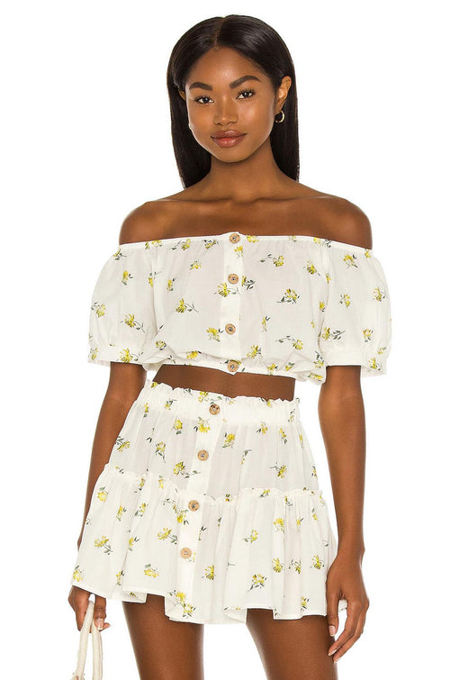 NWT Revolve by Eberjey Harper Nostagia Garden Blouse L